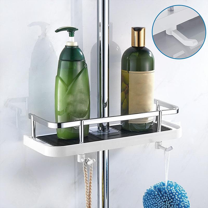 Bathroom Pole Shower Storage Rack Holder – Peachloft