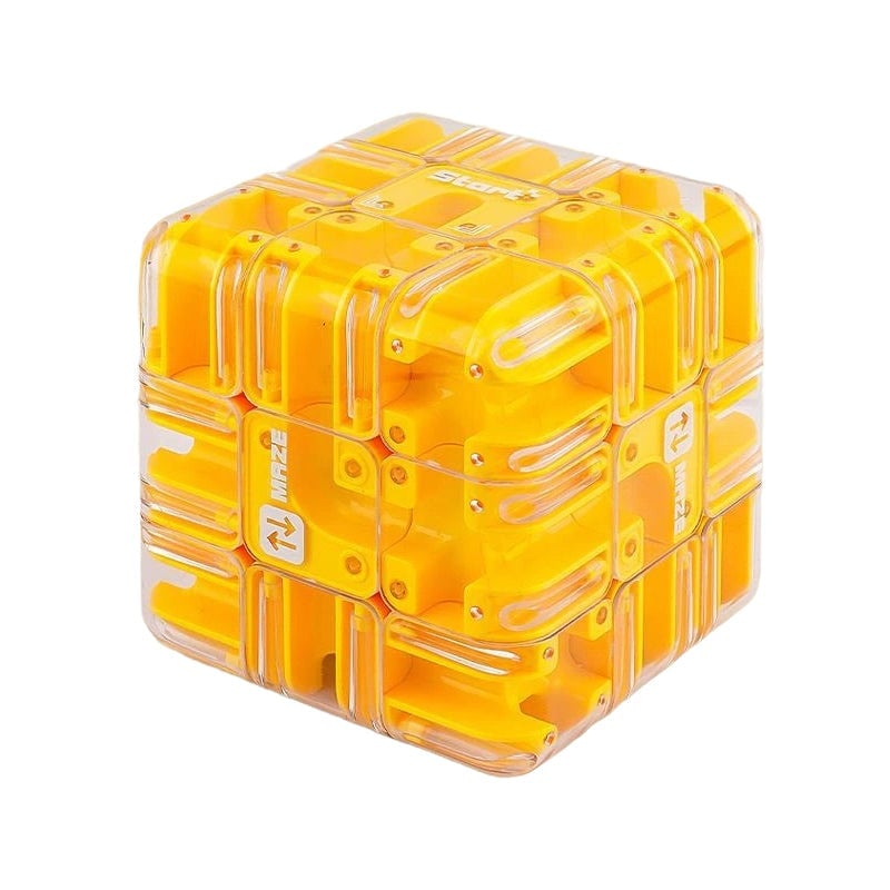 3D Rolling Ball Maze Cube