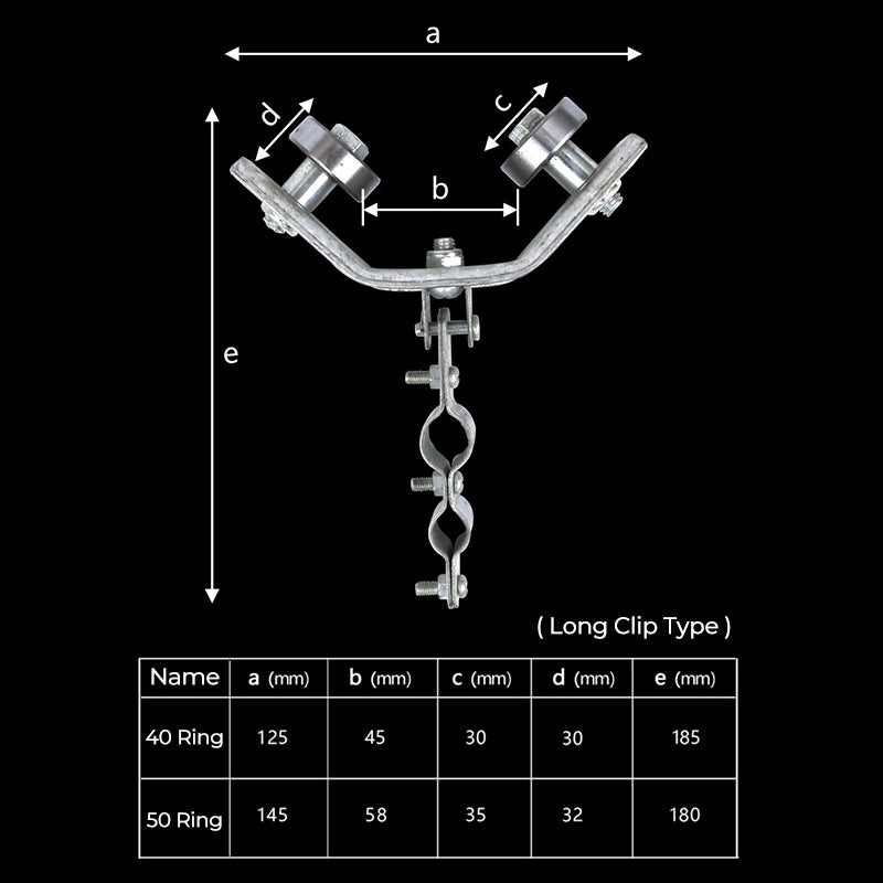 Angle Iron Track Hanging Line Pulley