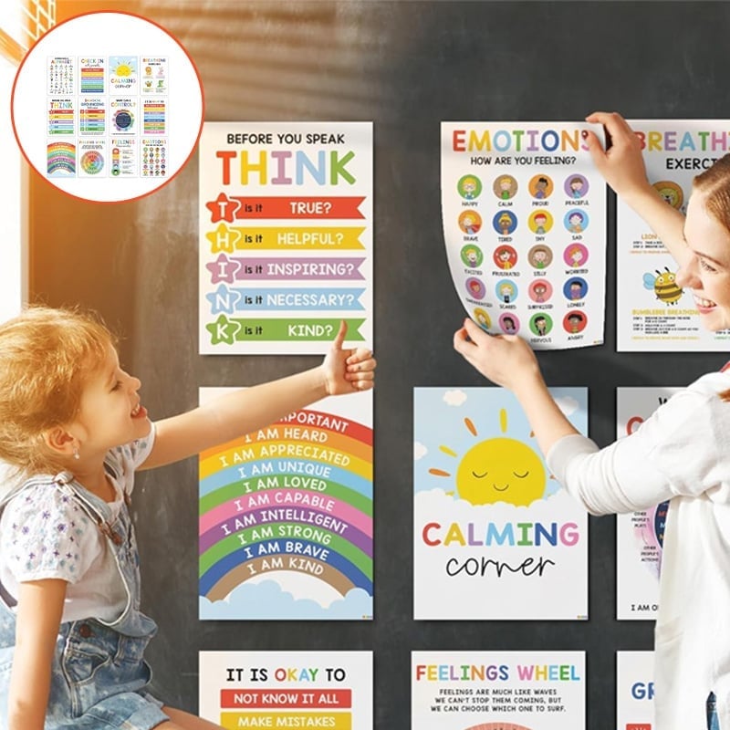 🧘‍♀️ Calming Corner Poster Set 🧠