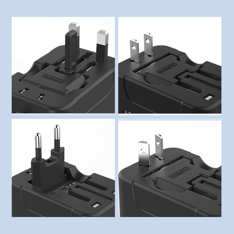 Universal Travel Adapter with Dual USB Ports