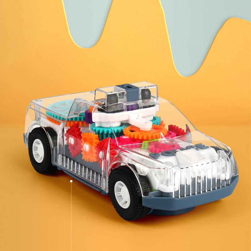 Transparent Electric Car Toy