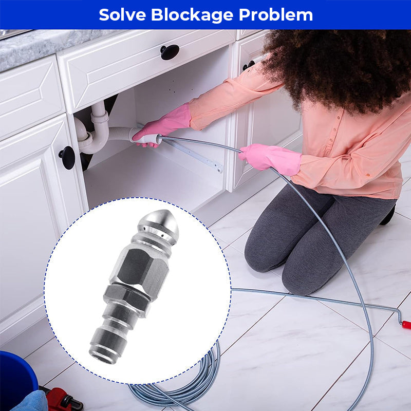 Powerful Pipe Cleaning and Unclogging Nozzle