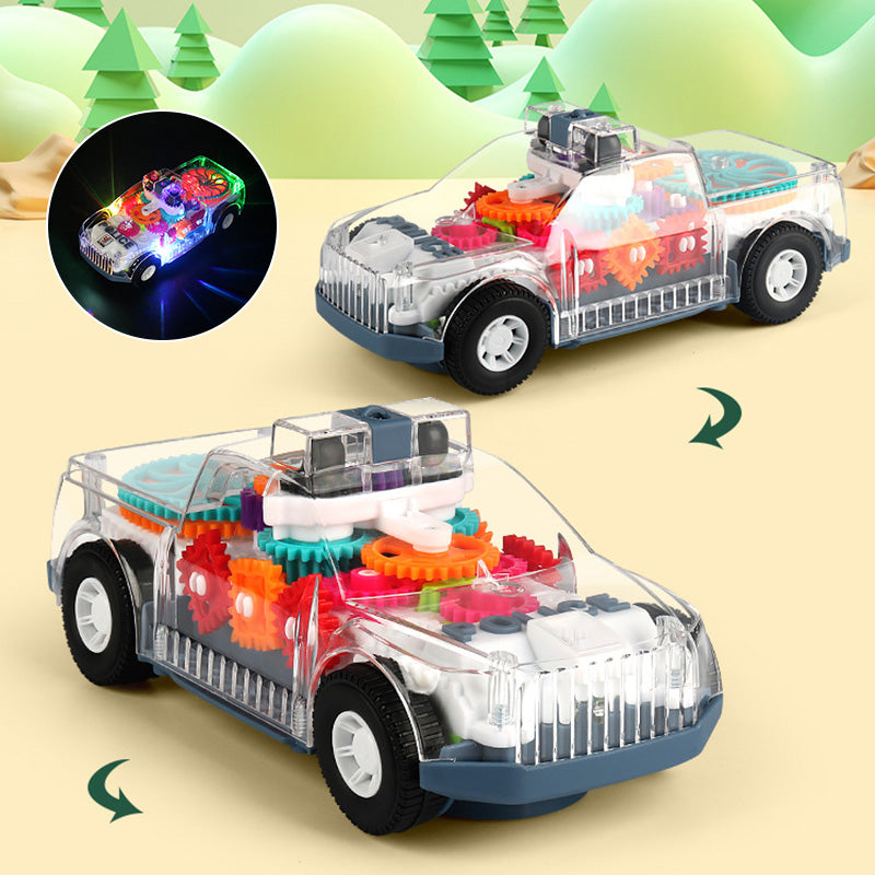 Transparent Electric Car Toy