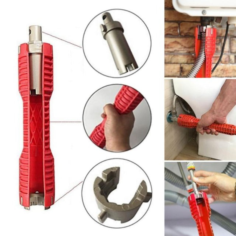 8-in-1 Sink Multi-water Pipe Wrench