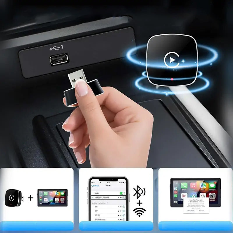 Wireless carplay Adapter for iPhone/Android