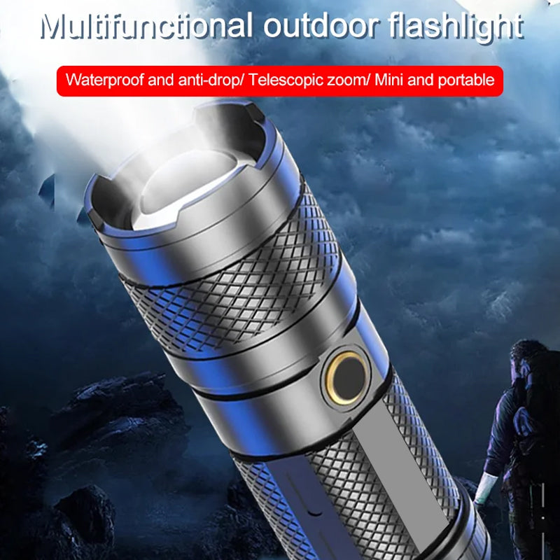 Portable Strong Light Outdoor Flashlight