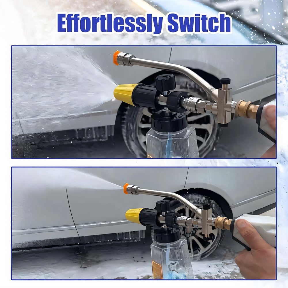 Enhance Your Car Washing Experience -  Foam Cannon Dual Connector Accessory