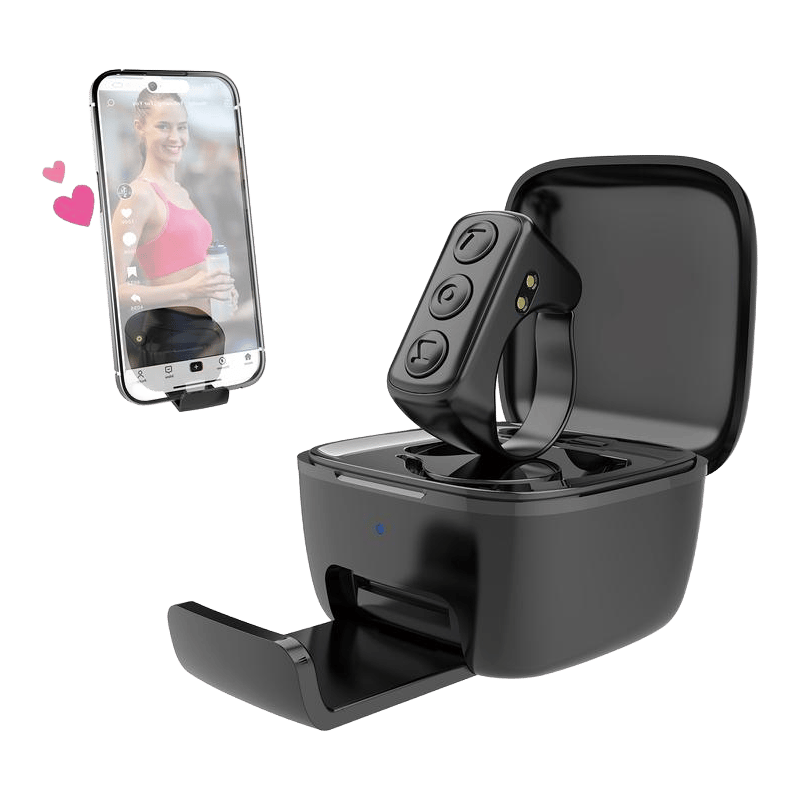 Saker Scrolling Ring Bluetooth Remote Control with Phone holder