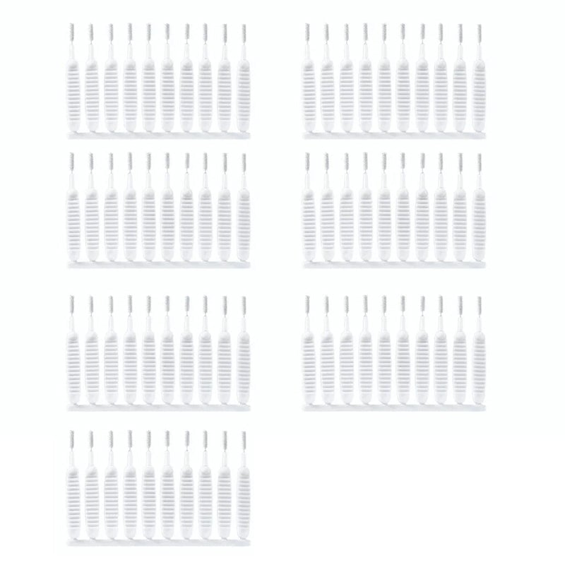 Shower hole cleaning brush nozzle