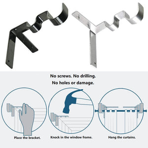 Curtain Rod Brackets (2 pcs)