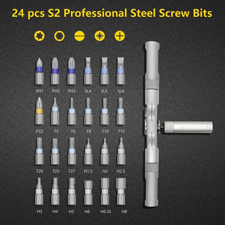 24 in 1 Magnetic Screwdriver Set