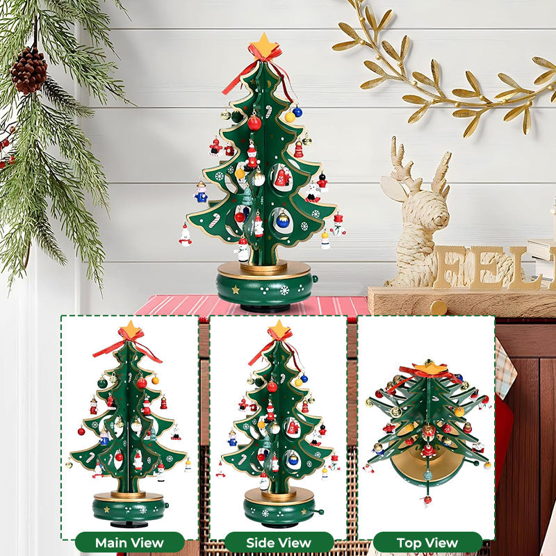 24 Days Countdown Calendar with Christmas Tree 24 PCS Ornaments