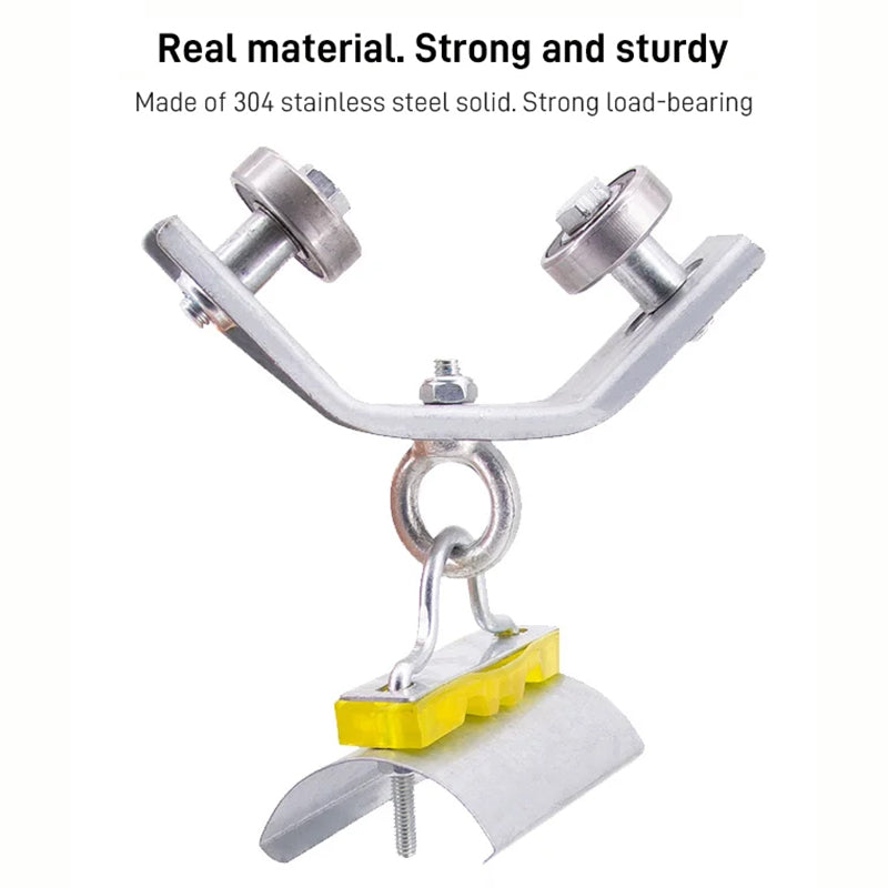 Angle Iron Track Hanging Line Pulley