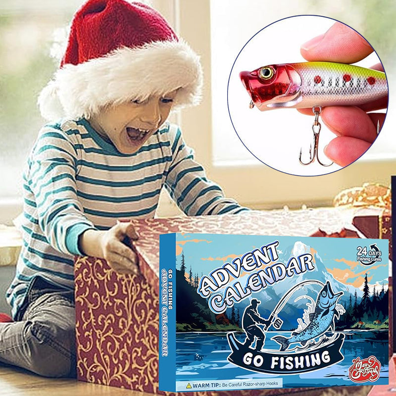 【Up To 60% Off】24 Days Christmas Countdown Fish Tackle Set