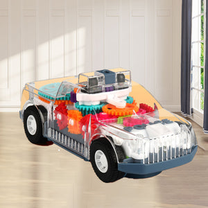 Transparent Electric Car Toy