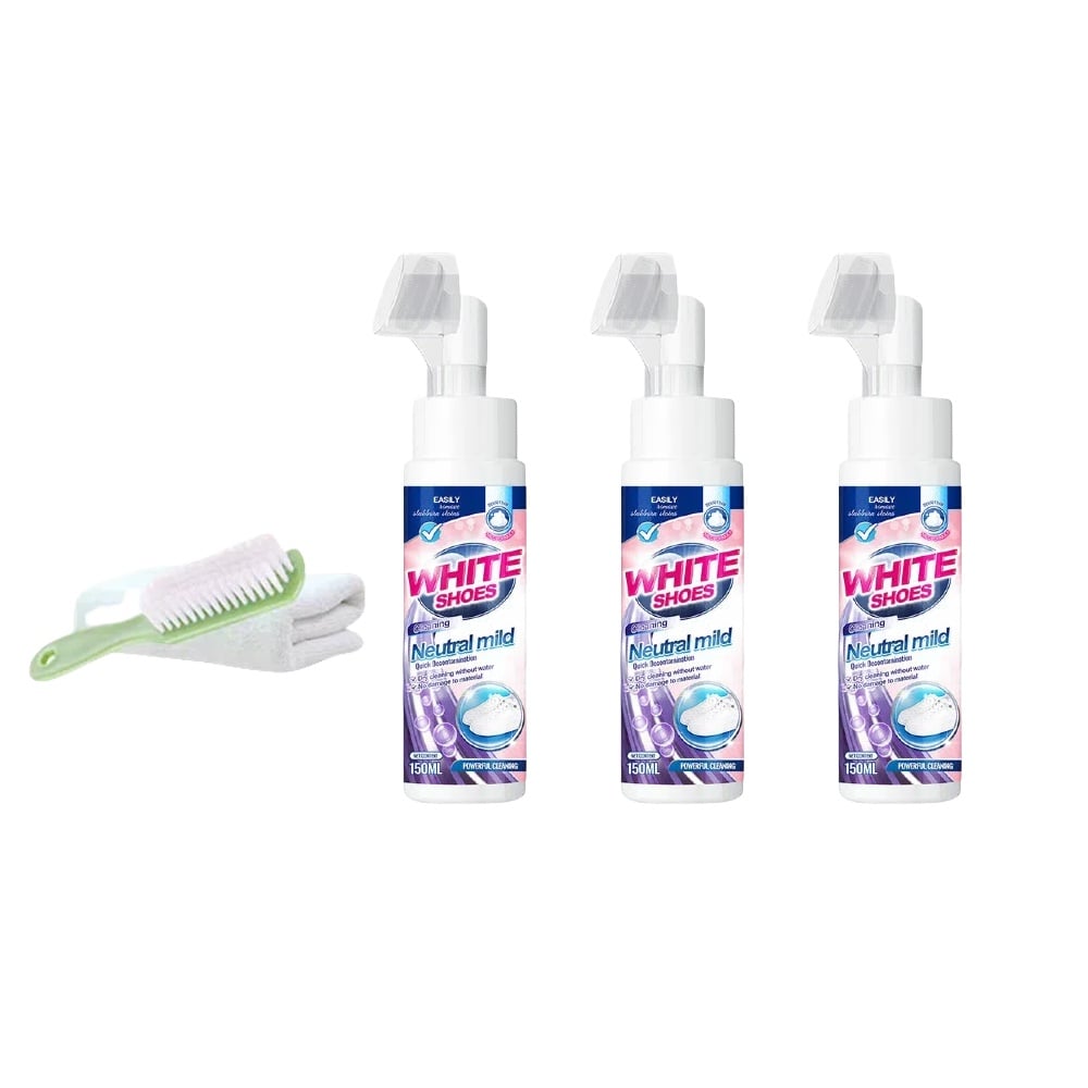 🤍Foam No-Rinse Cleaner — Instantly Brightens & Whitens Shoes