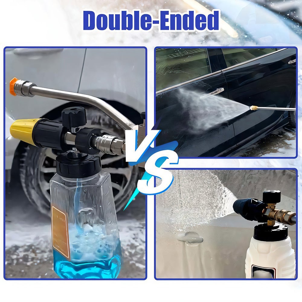 Enhance Your Car Washing Experience -  Foam Cannon Dual Connector Accessory