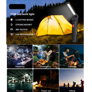 Folding Magnetic Rechargeable Flashlight