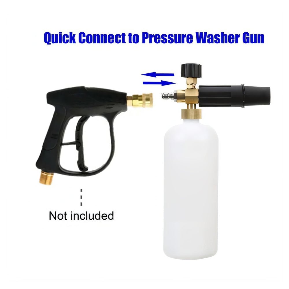Enhance Your Car Washing Experience -  Foam Cannon Dual Connector Accessory