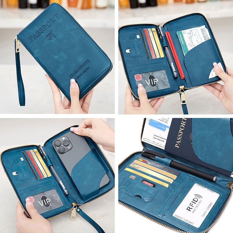 🤎Multi-Functional RFID Passport Wallet