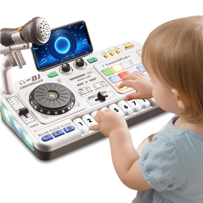 Kids DJ Mixer Table With Microphone