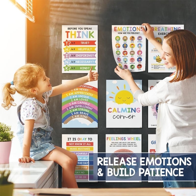 🧘‍♀️ Calming Corner Poster Set 🧠