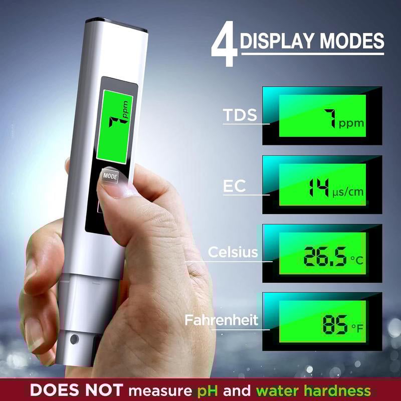 ✨New 4 in 1 Tds Meter Digital Water Tester
