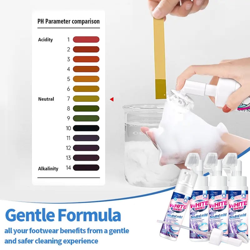 🤍Foam No-Rinse Cleaner — Instantly Brightens & Whitens Shoes