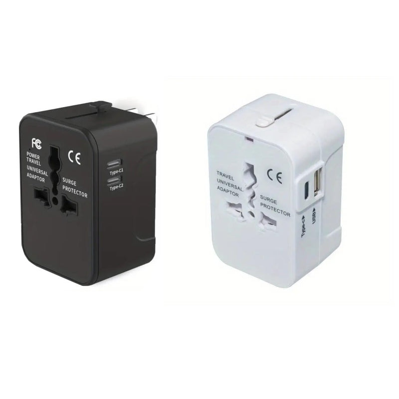 Universal Travel Adapter with Dual USB Ports