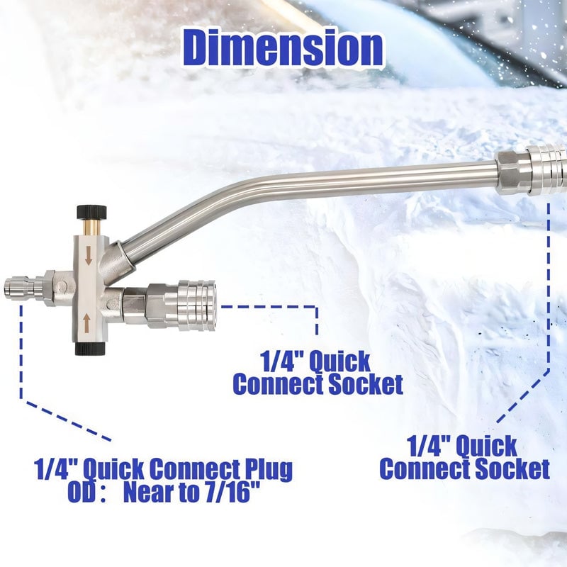 Enhance Your Car Washing Experience -  Foam Cannon Dual Connector Accessory