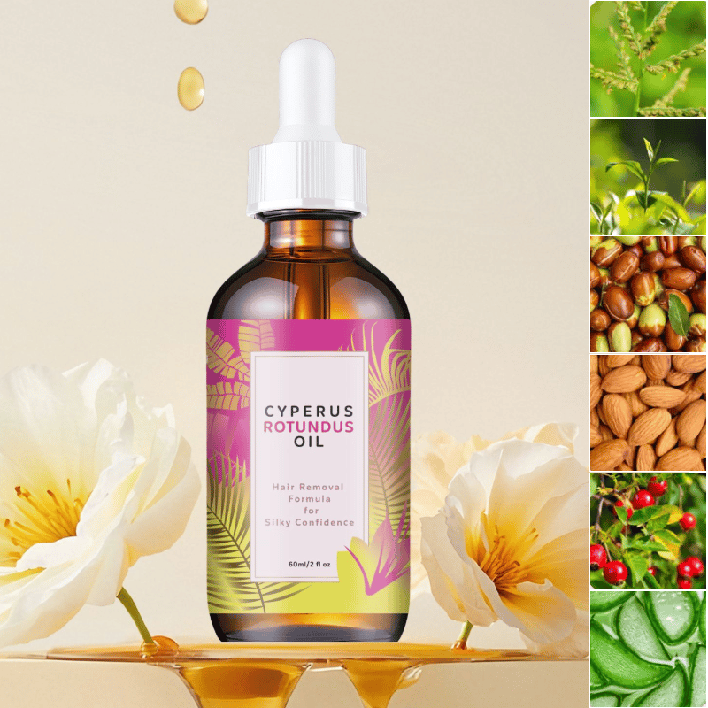 Cyperus Rotundus Oil for Natural Permanent Hair Reduction