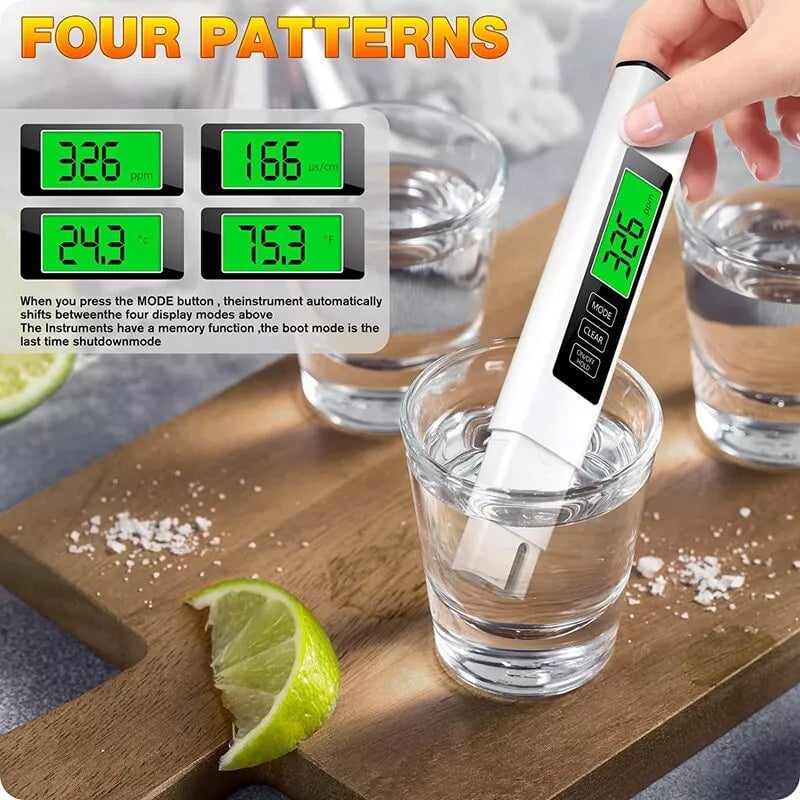 ✨New 4 in 1 Tds Meter Digital Water Tester