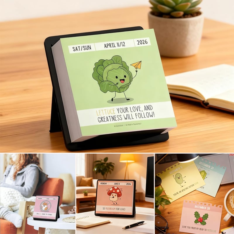 2026 Fun and Inspirational Desktop Calendar