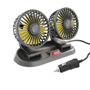 Dual Head Car Auto Circulator Fan