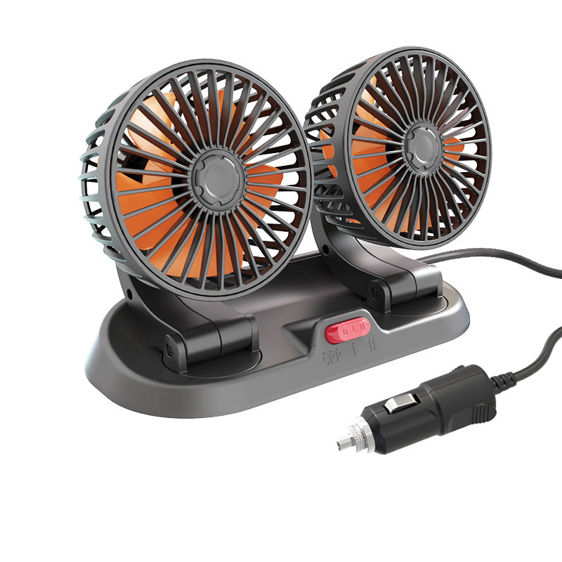 Dual Head Car Auto Circulator Fan