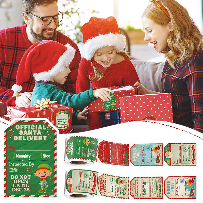 Santa Claus Stickers Roll