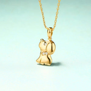 Puppy Pendant Necklace