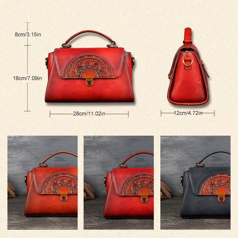 Vintage Embossed Handbag