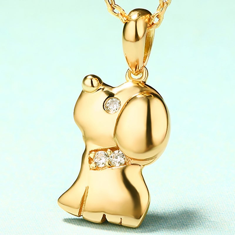 Puppy Pendant Necklace