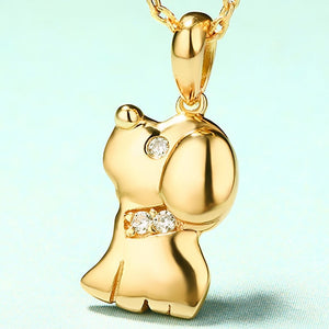 Puppy Pendant Necklace