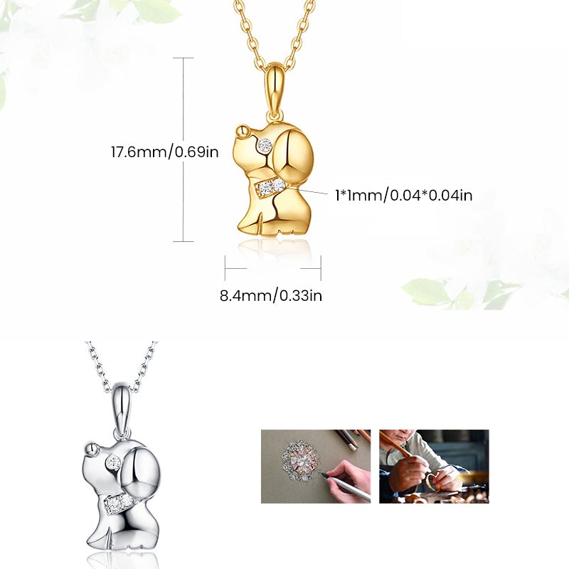 Puppy Pendant Necklace