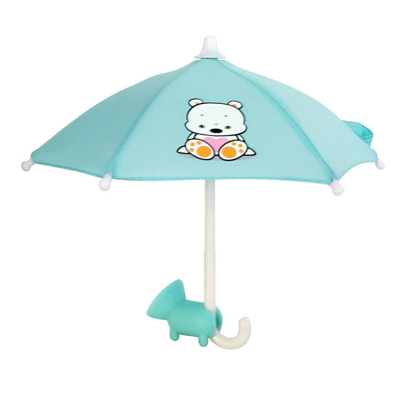Cute Mobile Phone Holder With Sun Umbrella