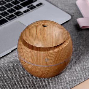 Wood Grain Round Humidifier