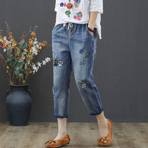 Women Casual Retro Jeans