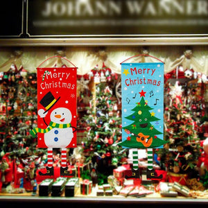 Merry Christmas Door Banner Hanging Ornament