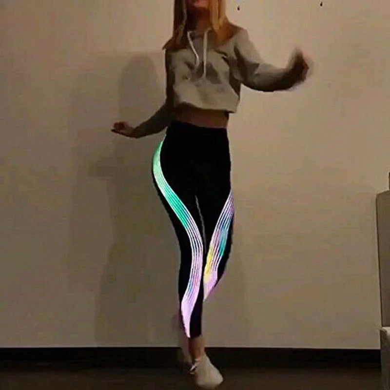 Rainbow Reflective Leggings