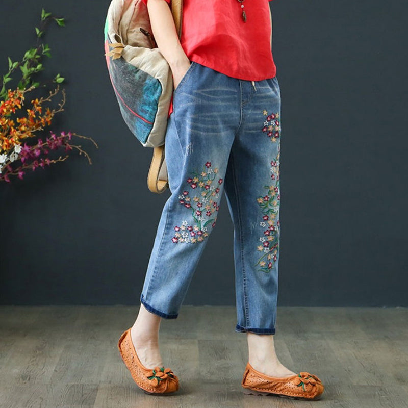 Women Casual Retro Jeans
