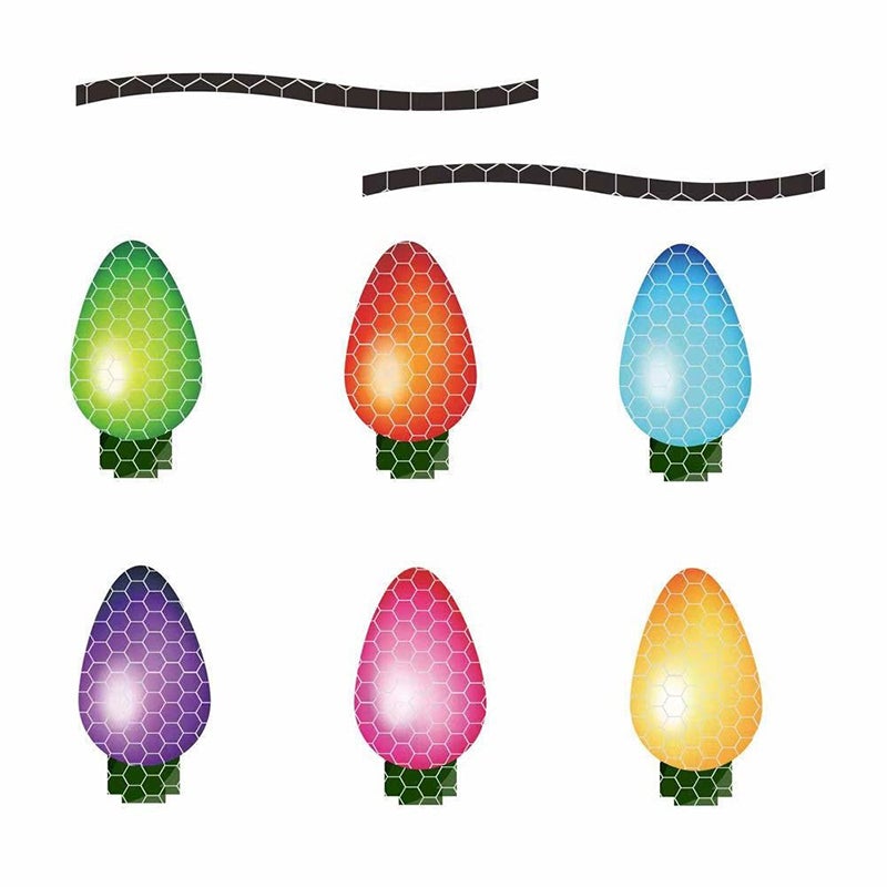 Reflective Light Bulb Magnet Decorations