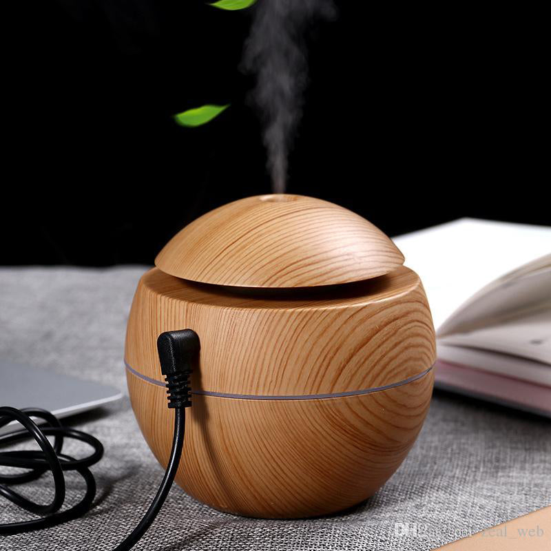 Wood Grain Round Humidifier